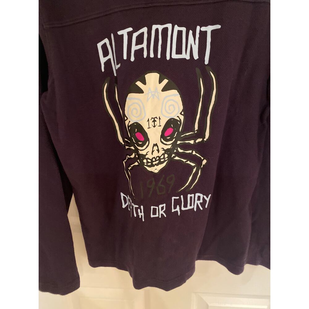 RARE Altamont X Death & Glory Mark Foster FOS Hoodie Spider Skull Streetwear M